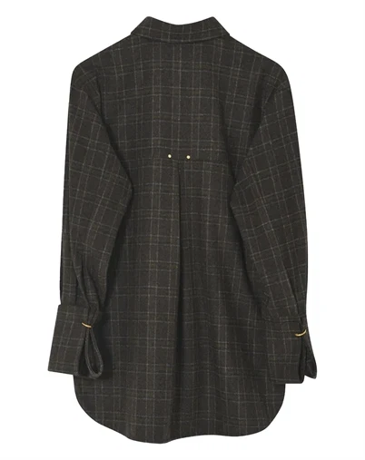 Day Biger et Mikkelsen - DAYHara Flanello Skjorte - Brown Check 